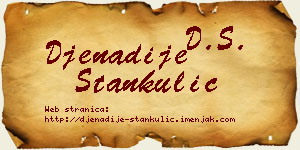 Đenadije Stankulić vizit kartica